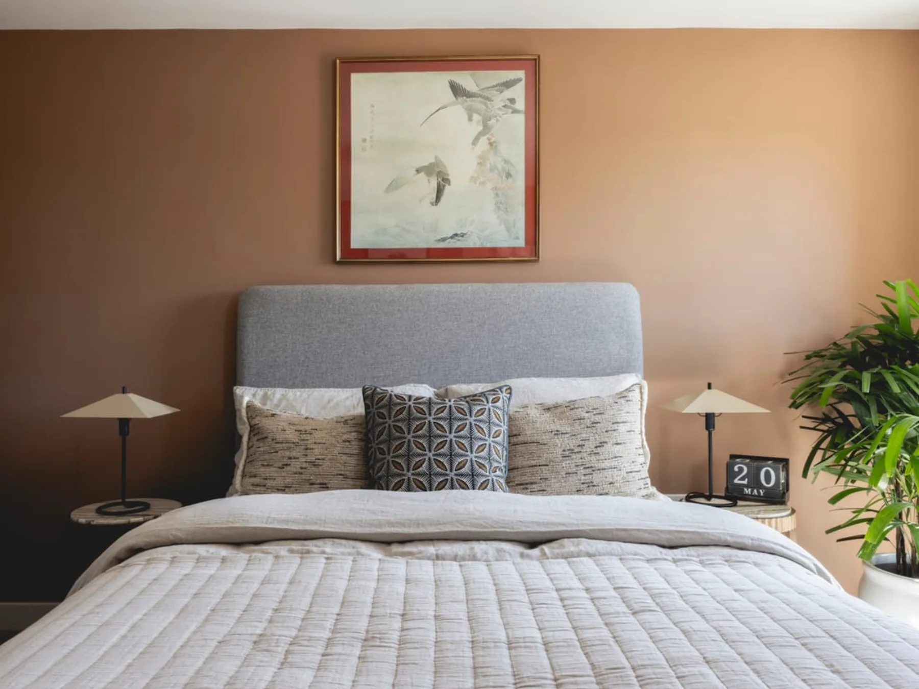 A king-size bedroom in a Charles Hope apartment